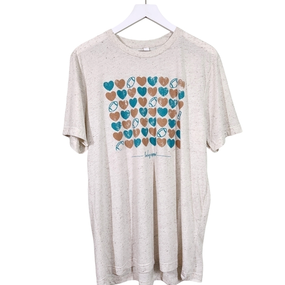 Canvas Football Graphic Shirt, sz XL